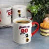 Peanuts Best in Sports Varsity 4 Piece 19 Ounce Stoneware Mug Set in White and Red - 2 of 4