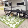 Lahome Outdoor Back to College Series Plastic Straw Rug-Waterproof Reversible Mat for Patio,Balcony,Deck,Backyard,Beach - 3 of 4