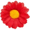 Bright Creations 100 Pack Artificial Silk Fake Daisy Flowers Heads for Crafts, Red, 1.6 in - 4 of 4