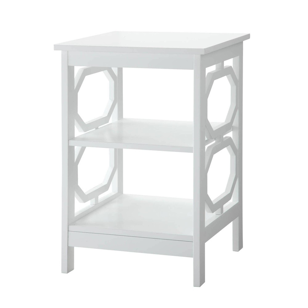 Photos - Coffee Table Breighton Home Odessa End Table with Open Shelves White