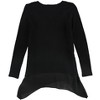 bar III Womens Knit-Overlay Pullover Blouse - 2 of 2