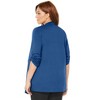 Catherines Women's Plus Size Cloud Knit French Terry Drape Front Cardigan - 3 of 4