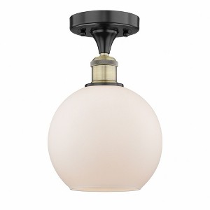 Athens - 1 Light Semi-Flush Mount In Industrial Style-10.75 Inches Tall and 8 Inches Wide - 1 of 1