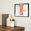 Juvale 4 Pack Black Plastic Clipboards with Low Profile Clip, 12.4 x 8.9 Horizontal Lap Clip Boards with Landscape Layout - 3 of 4