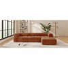 122" Modern L-Shaped Sectional Sofa with High-Density Foam, Chaise Lounge, Fully Assembled Right-Hand Facing, No Assembly Needed - 3 of 4