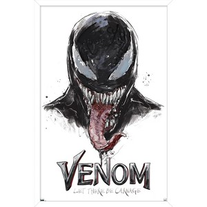 Trends International Marvel Venom: Let There be Carnage - Illustration with Tongue Framed Wall Poster Prints - 1 of 4