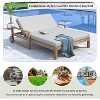 YOOCOZZ 1-Piece Wooden Outdoor Sunbed Seating 2 People,Farmhouse-styled and Ultimate Relaxation - 4 of 4