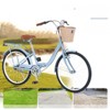 VisioGear 24 Inch Folding Lady Bike, Single Speed, Compact Design for Easy Storage and Commuting, Blue, 62.99"*25.2"*37.8" - 2 of 4