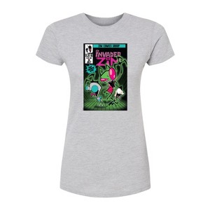 Women's - Invader Zim - Comic Fitted Graphic T-Shirt - 1 of 2