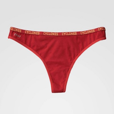 NCAA Iowa State Cyclones Thong with Logo Elastic - Crimson L