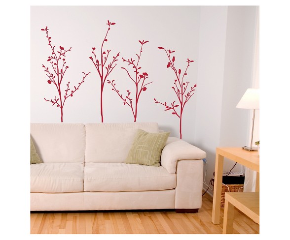 Spring Branches Wall Decal - Red