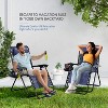 Nestl Zero Gravity Chairs Set of 2, Reclining Camping Chair, Folding Outdoor Chair with Pillow & Cup Holder Tray - 4 of 4