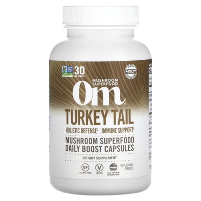 Om Mushrooms Turkey Tail, 90 Vegetable Capsules