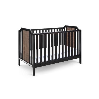 Acoinel Wooden Crib with Natural Accents for Nursery