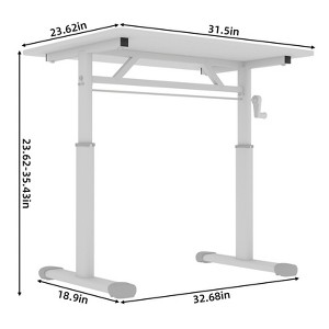 Anybear Study Desk for Kids & Adults, Height-Adjustable, Multi-Purpose Desk, Compact Design, 31.5 x 23.62 x 35.43" - 1 of 4