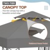 EAGLE PEAK 8'x8'Double Roof Outdoor Patio Gazebo - 3 of 4