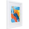 Kiera Grace 16"x20" Langford Wood Frame White: Modern Rectangle Wall Decor, 11x14 Matted Photo Display - image 2 of 4