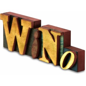 Pavilion Gift Company - Wino MDF Block Letters - 11.5" x 3.75" Wood Block Letters - Wall Sign Panels - 1 of 4