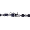 EVERLY JEWELRY |  Sterling Silver 0.02 CT Diamond TW And 11 1/6 CT TGW Black Sapphire Bracelet - 2 of 4