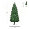 7.5ft Tall Pre-lit Pine Artificial Christmas Tree with Realistic Branches, 450 Warm White LED Lights and 1146 Tips - 3 of 4