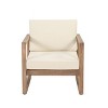 CAVINAS Outdoor Acacia Wood Patio Chairs with Waterproof Deep Seating,Wooden Patio Furniture for Porch,Garden,Balcony,Brown - 4 of 4