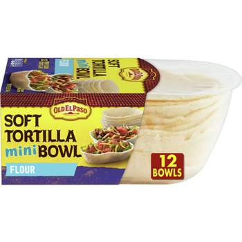 Old El Paso Soft Flour Tortilla Mini Bowls - 5.1oz/12ct