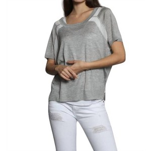 Women's Sheer Trim Scoop Top - LABEL+thread - 1 of 4