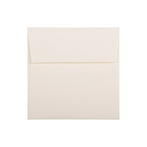 JAM Paper 6 x 6 Square Strathmore Invitation Envelopes Natural White Wove 191278 - 1 of 2
