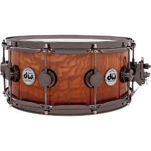 DW Collectors Series SSC Maple Exotic Snare Drum with Black Nickel Hardware 14 x 6 in. Burnt Toast Fade Over Tamo Ash - 1 of 4