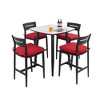 Christopher Knight Home Vogt 5 Piece Aluminum Armless Bar Set with Removable Sunbrella Cushion - 2 of 4
