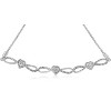 Haus of Brilliance Silver 1/10 Cttw Diamond Triple Heart Infinity Bolo Style Adjustable Bracelet - 3 of 4