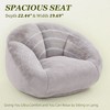MOONMISS Faux Fur  Comfy Large Beanbag Chair with Filler,Floor Sofa, Accent Couch for Living Room Bedroom Game Room - 2 of 4