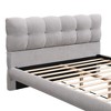 Sapphtopaz Bed Frame with Cookie-Shaped Upholstered Headboard Platform Bed with Slats Support for Bedroom, No Box Spring Needed - 3 of 4