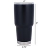 100 North 30 Ounce Stainless Steel On the Go Travel Tumbler With Push Top Lid, Biceps in Your Way Black - 2 of 4