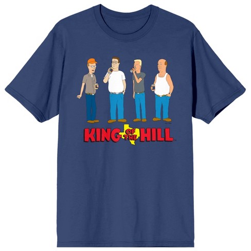 King Of The Hill Character Key Art Crew Neck Short Sleeve Navy Women’s  T-shirt
