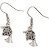 Vintage Silver Guitar & Piano Earrings - 3 of 4
