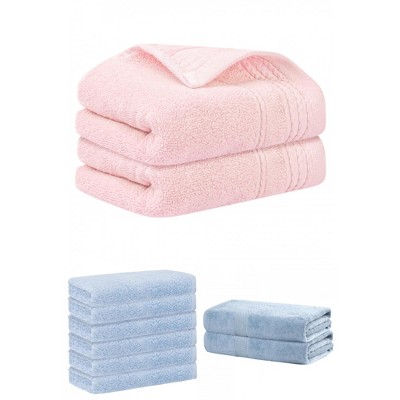 REGALWOVEN Striped Soft Absorbent Bathroom Cotton Towel Set 3 Pcs