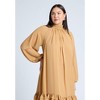 ELOQUII Women's Plus Size Ruffle Oversized Trapeze Maxi Dress - 4 of 4