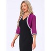 INSPIRE CHIC Women's Open Front Sequin Long Sleeve Shrug Sweaters - 2 of 4