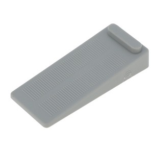Unique Bargains Door Stop Door Stopper TPR Gray 3.66"x1.57"x0.59" 1 Pc - 1 of 4