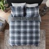 Gulches Twin Twin XL Blue Plaid 2 Piece Comforter Set Ultra Soft Microfiber - 2 of 4