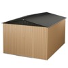 10x12 Ft Outdoor Storage Shed, Large Metal Storage Sheds with Updated Frame Structure and Lockable Doors, Garden Tool Shed for Backyard Patio Lawn - 4 of 4