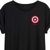 Women's - Marvel - Captain America Icon Oversized Graphic T-Shirt - 2 of 4