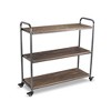 Cheung's Lysan Tiered Wood Top Metal Frame Cart - 2 of 4