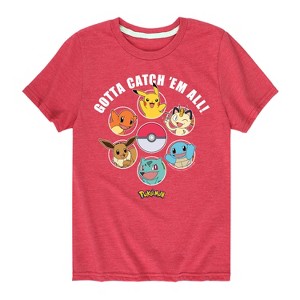 Boys' - Pokémon - Gotta Catch Em All Design Short Sleeve Graphic T-Shirt - 1 of 4