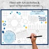 Big Dot of Happiness Hanukkah Menorah - Paper Chanukah Holiday Party Coloring Sheets - Activity Placemats - Set of 16 - 2 of 4