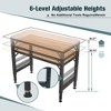 48" Heavy-Duty Adjustable Workbench for Garage, Rubber Wood Shop Table W/Rubber Pads, Hardwood Workstation Weight Capacity over 2000 Lbs - 4 of 4
