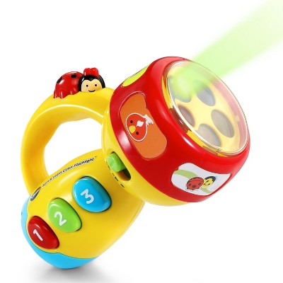 vtech spin and learn color flashlight pink