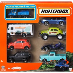 Matchbox Toy Cars or Trucks 8-Pack, Set of 8 Die-Cast 1:64 Scale Vehicles, Themed Multipack, Styles May Vary - 1 of 4