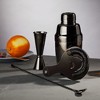 Viski Gunmetal Black Bartender Kit 4pc Set | Drink Mixers for Cocktails Gift Essentials: Cobbler Shaker, Hawthorne Strainer, Barspoon, Gray - 2 of 4